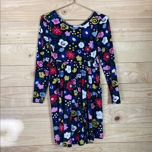 Hanna Andersson floral long sleeve dress size 12